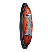 Load image into Gallery viewer, Xavier Musketeers: Basketball - Round Slimline Lighted Wall Sign - The Fan-Brand