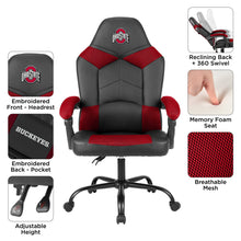 Load image into Gallery viewer, Ohio State Buckeyes Oversized Office Chair