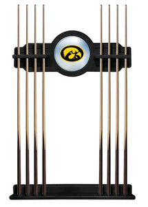 University of Iowa Solid Wood Cue Rack