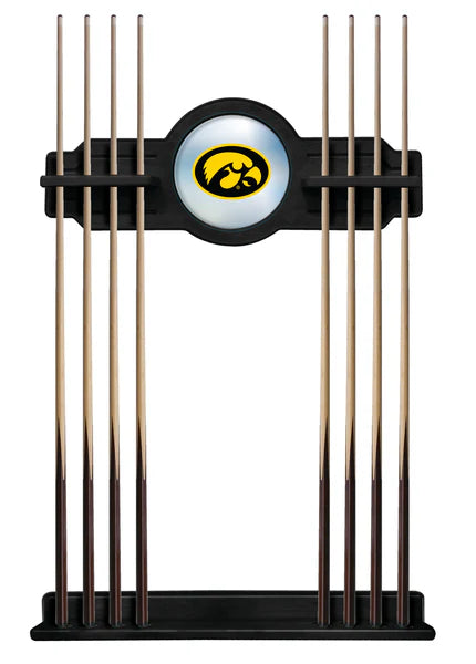 University of Iowa Solid Wood Cue Rack
