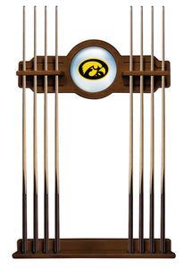 University of Iowa Solid Wood Cue Rack