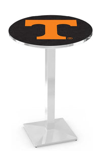 University of Tennessee 30" Top Pub Table with Chrome Finish