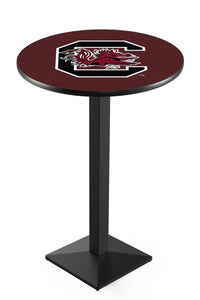 University of South Carolina 30" Top Pub Table with Black Wrinkle Finish