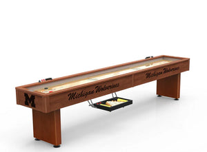 Michigan Wolverines 12' Shuffleboard Table