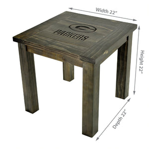 Green Bay Packers Reclaimed Side Table