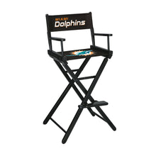 Load image into Gallery viewer, Miami Dolphins Bar Height Directors Chair