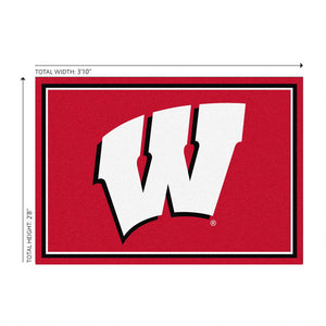 Wisconsin Badgers 3x4 Area Rug