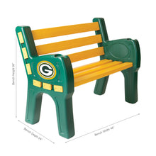 Load image into Gallery viewer, Green Bay Packers Park Bench