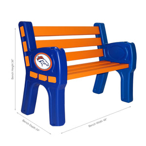 Denver Broncos Park Bench