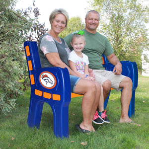 Denver Broncos Park Bench