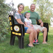 Load image into Gallery viewer, Pittsburgh Steelers Park Bench