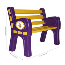 Load image into Gallery viewer, Minnesota Vikings Park Bench