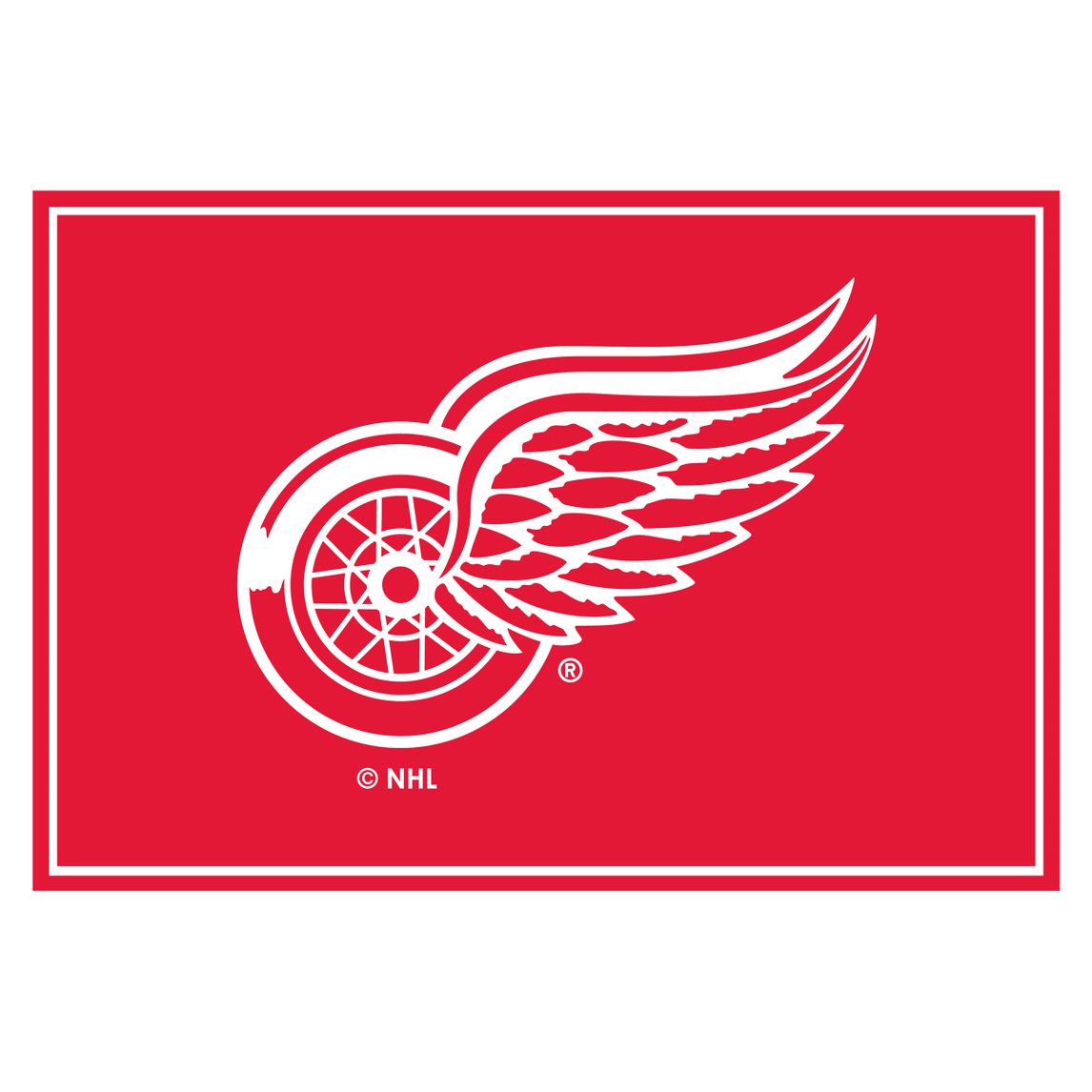 Detroit Red Wings 3x4 Area Rug