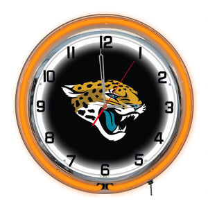 Jacksonville Jaguars 18" Neon Clock