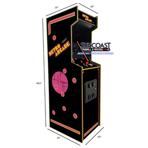 SUNCOAST Full Size Multicade Arcade Machine | 60 Games Graphic Option C