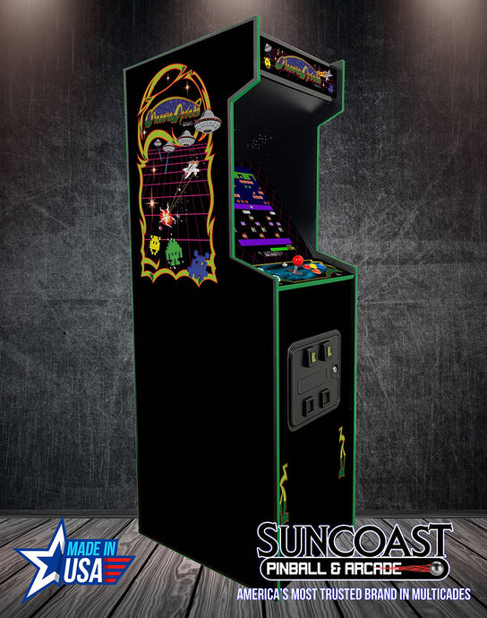 SUNCOAST Full Size Multicade Arcade Machine With 60 Games Graphic Option F