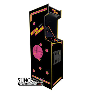 SUNCOAST Full Size Multicade Arcade Machine | 60 Games Graphic Option C