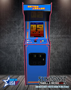 SUNCOAST Full Size Multicade Arcade Machine | 60 Games Graphic Option D