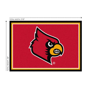 Louisville Cardinals 3x4 Area Rug