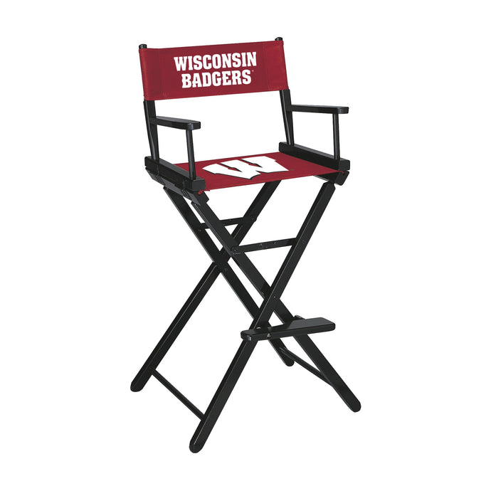 Wisconsin Badgers Bar Height Directors Chair