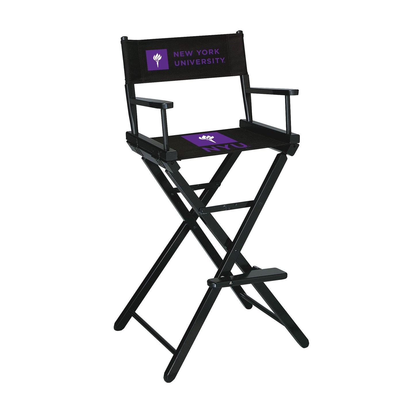 NYU Violets Bar Height Directors Chair