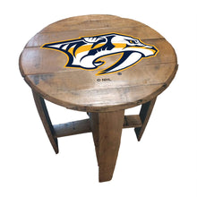 Load image into Gallery viewer, Nashville Predators Oak Barrel Table