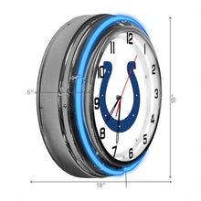 Load image into Gallery viewer, Indianapolis Colts 18&quot; Neon Clock