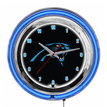 Load image into Gallery viewer, Carolina Panthers 14&quot; Neon Clock