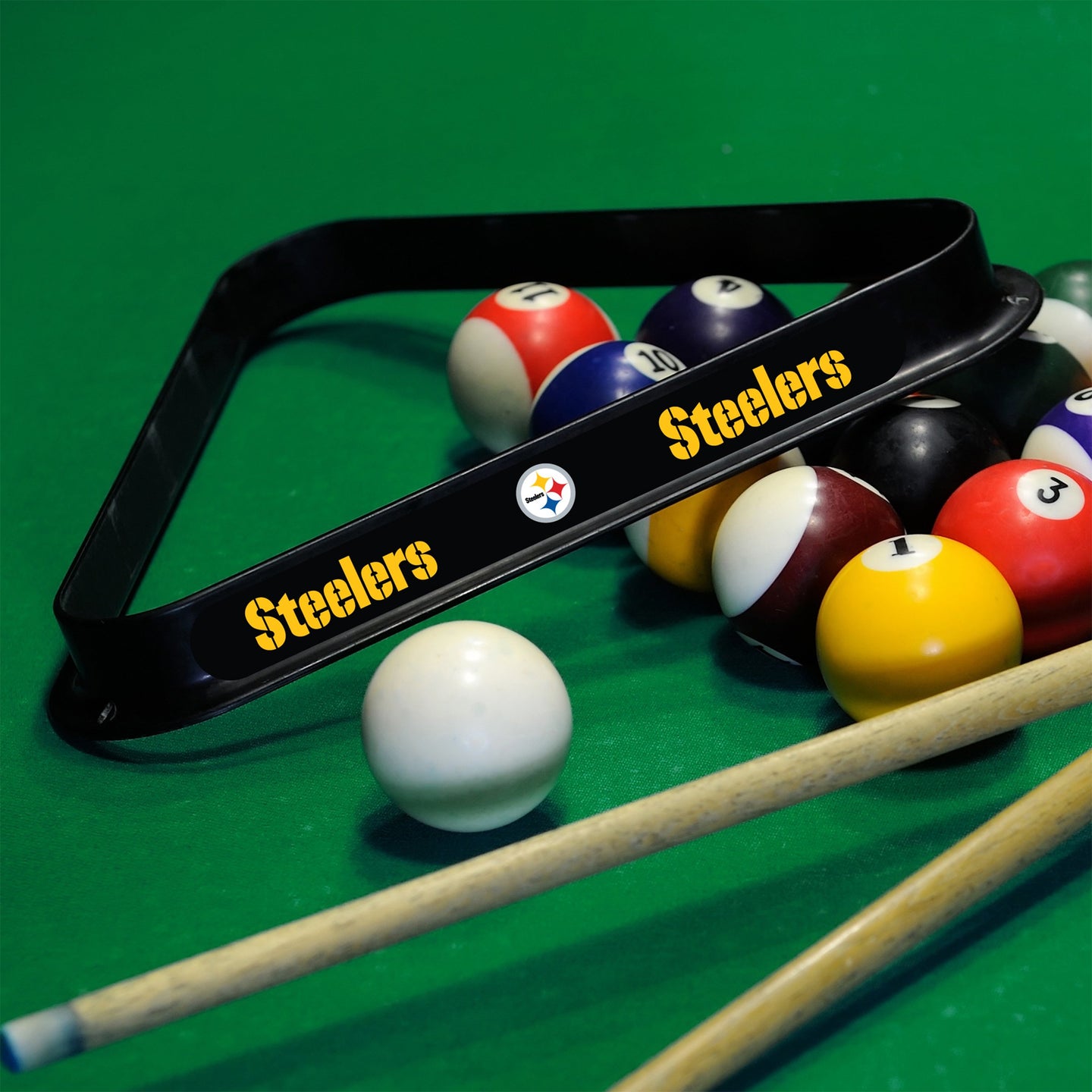 Pittsburgh Steelers Plastic 8-Ball Rack