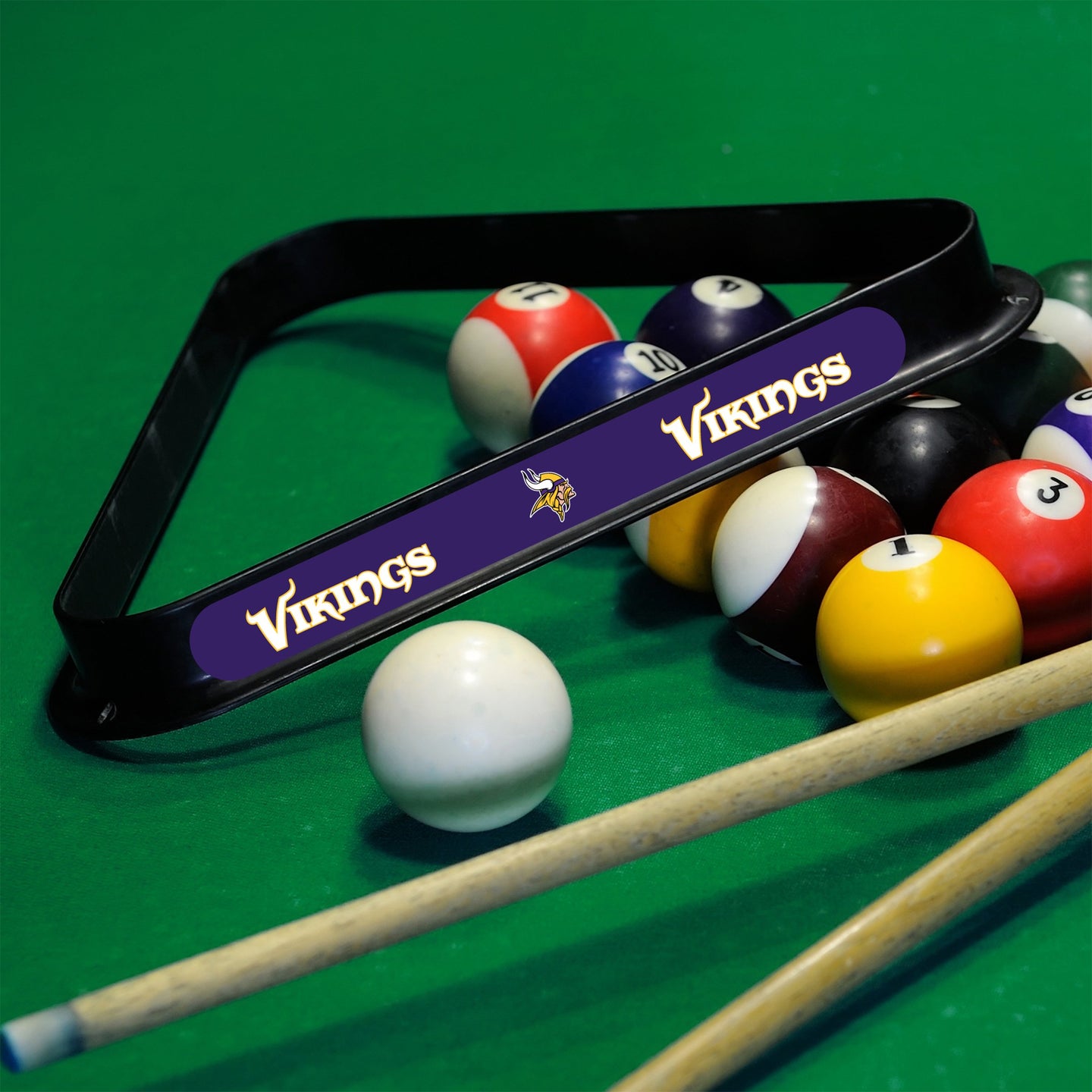 Minnesota Vikings Plastic 8-Ball Rack