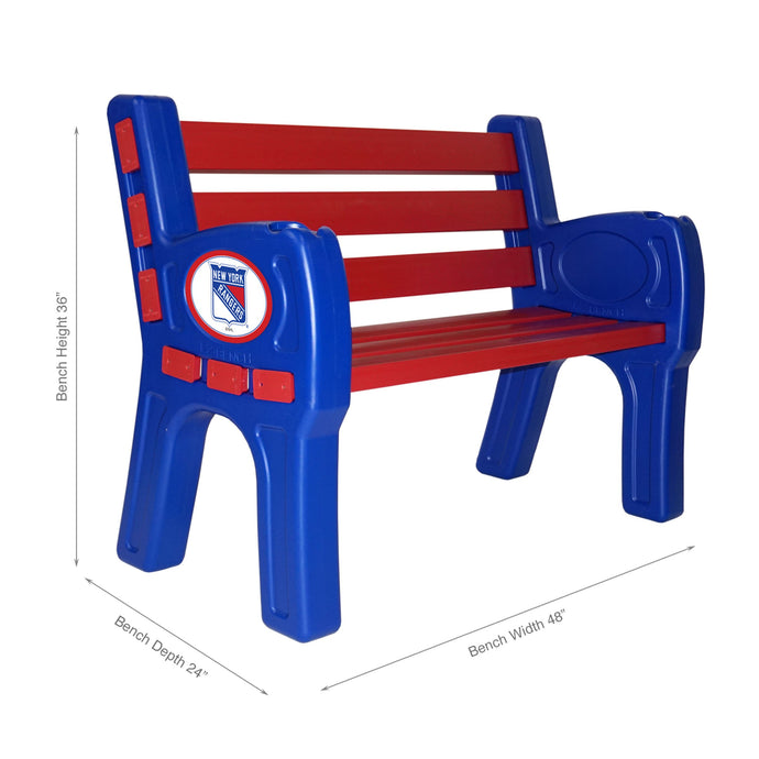 New York Rangers Park Bench