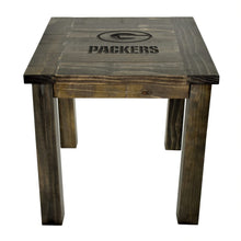 Load image into Gallery viewer, Green Bay Packers Reclaimed Side Table