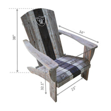Load image into Gallery viewer, Las Vegas Raiders Wood Adirondack Chair