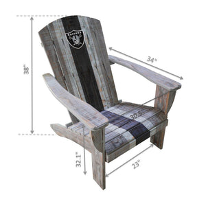 Las Vegas Raiders Wood Adirondack Chair