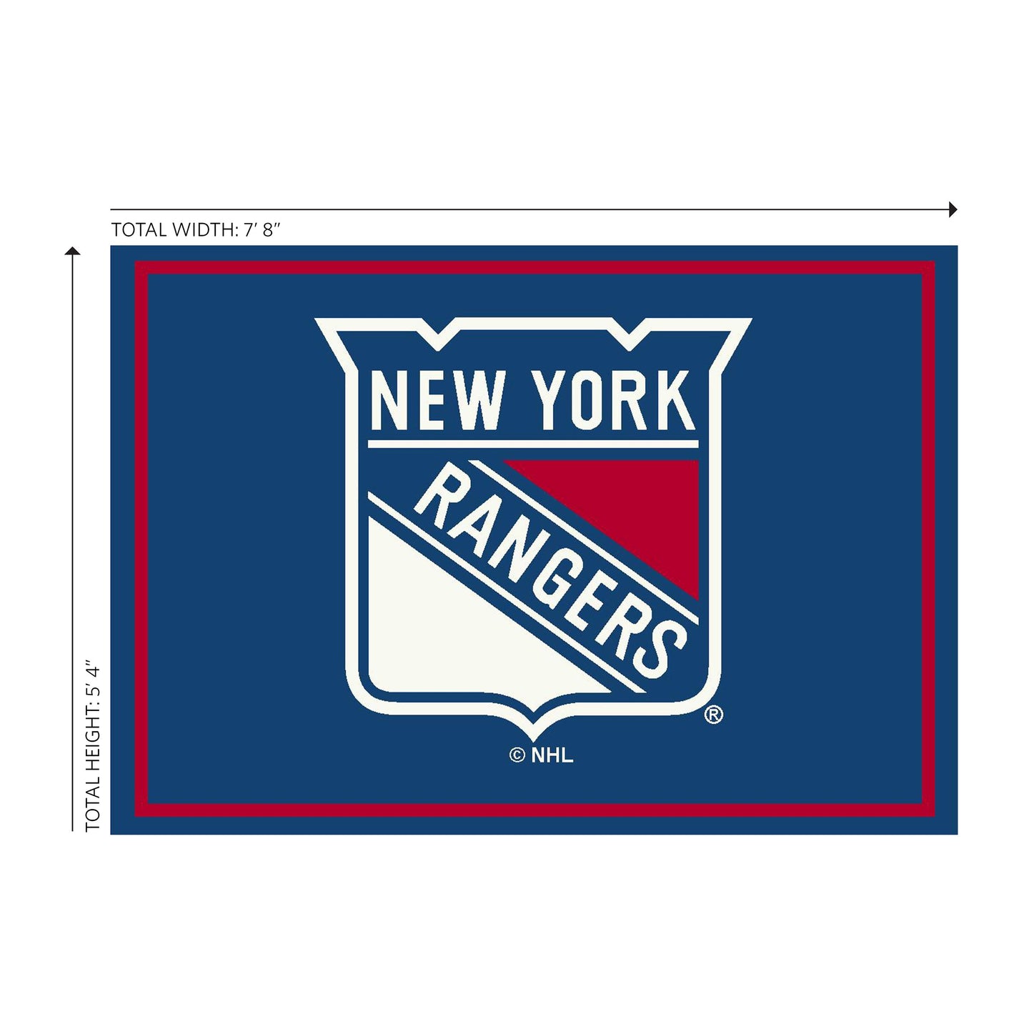 New York Rangers Spirit Rug