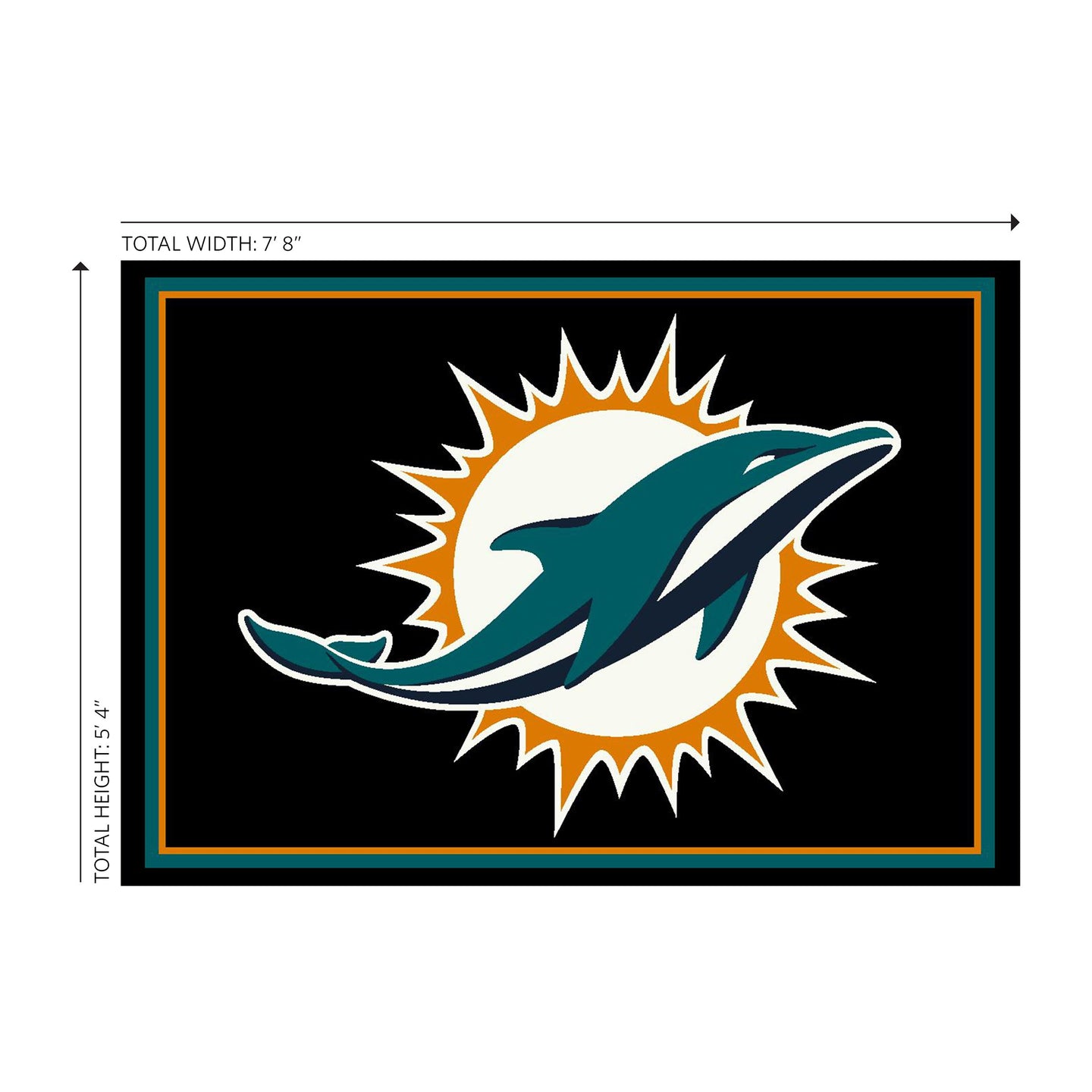 Miami Dolphins Spirit Rug