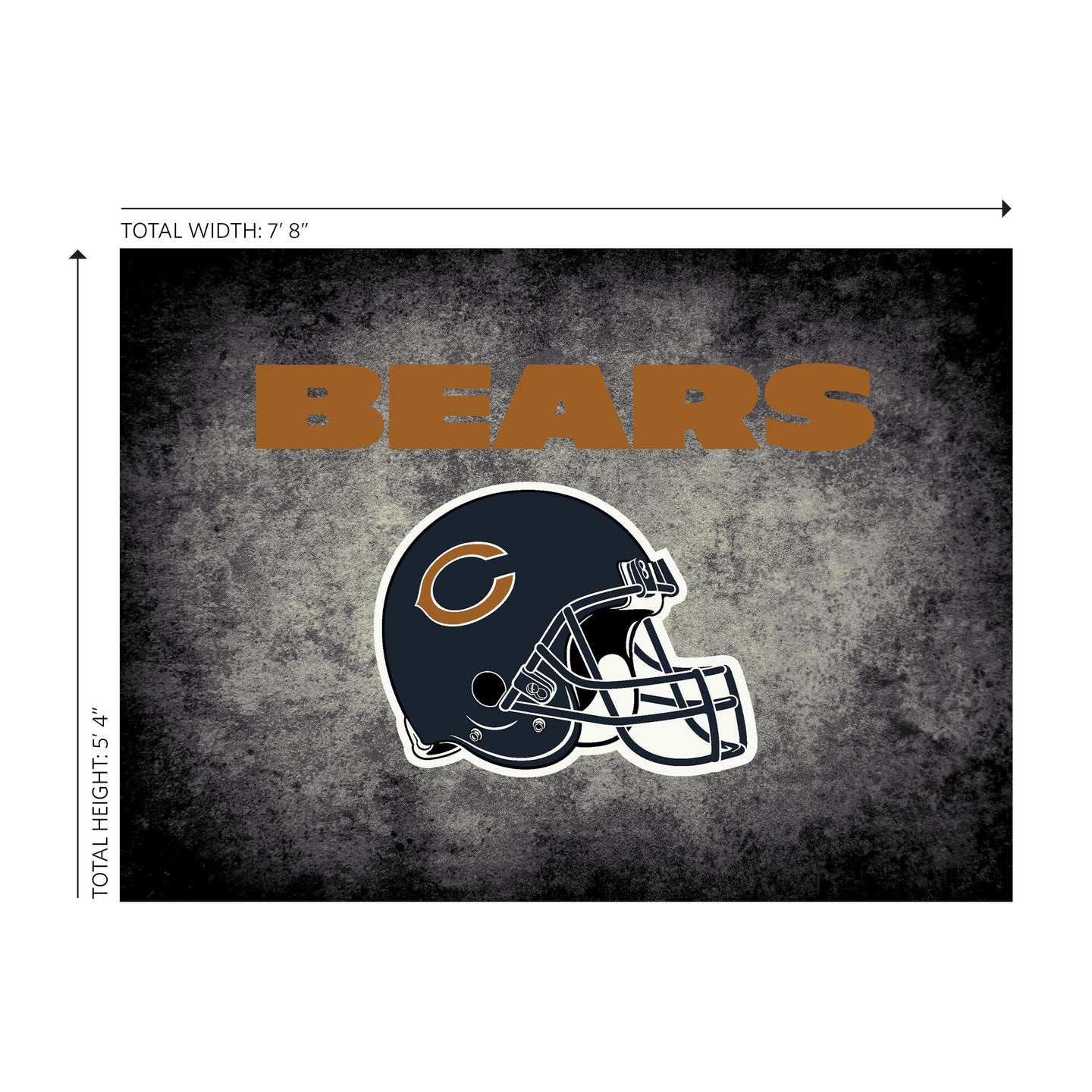 Chicago Bears Distressed Rug