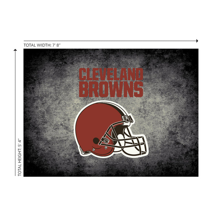 Cleveland Browns Distressed Rug
