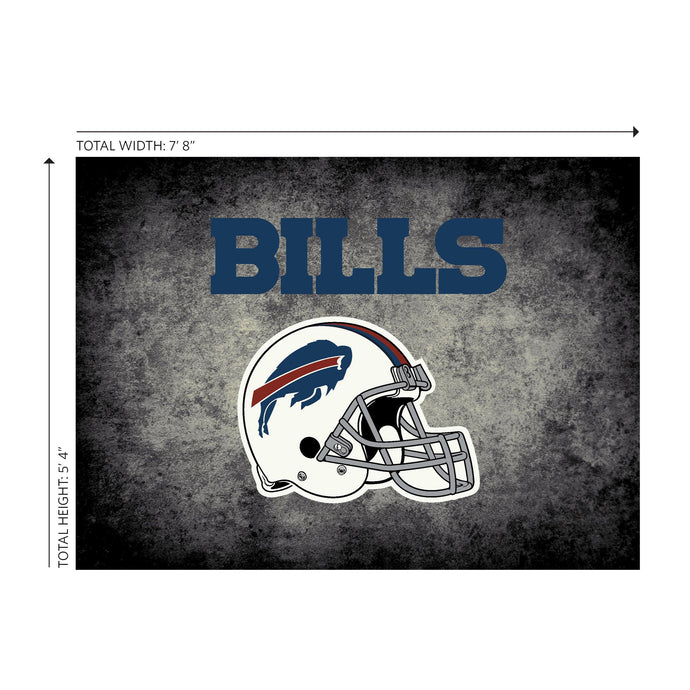 Buffalo Bills Distressed Rug