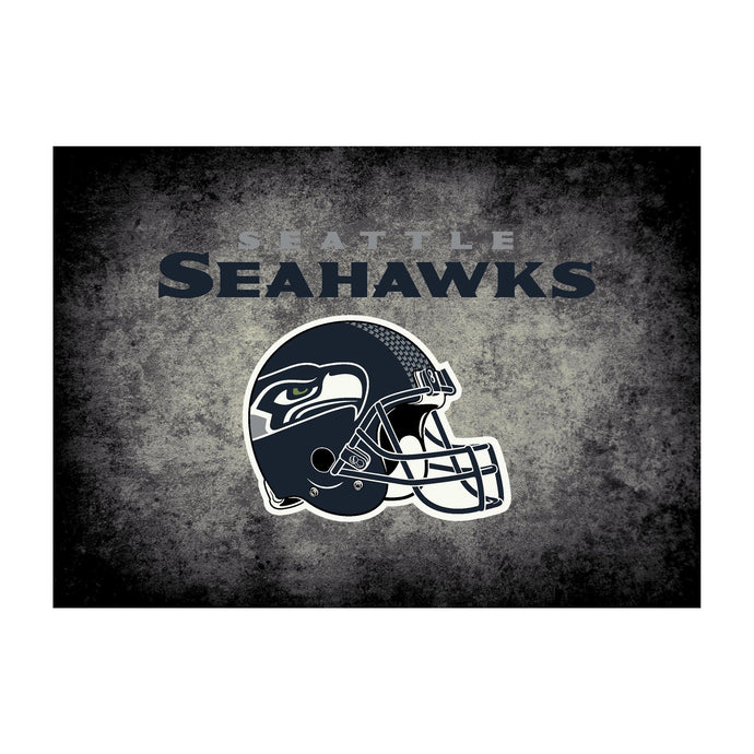 Seattle Seahawks Distressed Rug