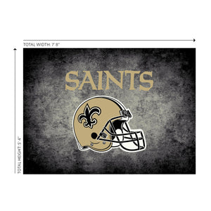 New Orleans Saints Distressed Rug