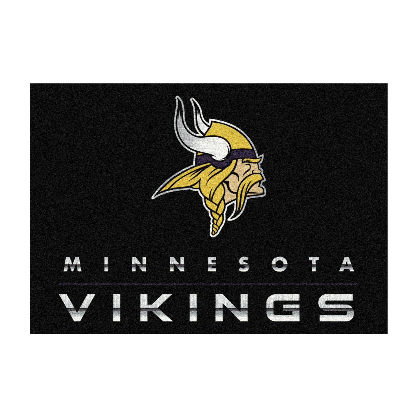 Minnesota Vikings Chrome Rug