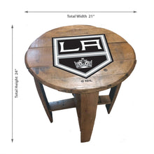 Load image into Gallery viewer, Los Angeles Kings Oak Barrel Table