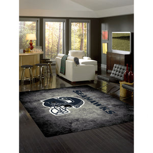 Seattle Seahawks Distressed Rug