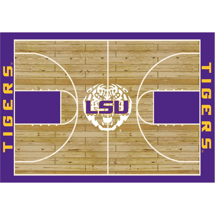 LSU Tigers Courtside Rug