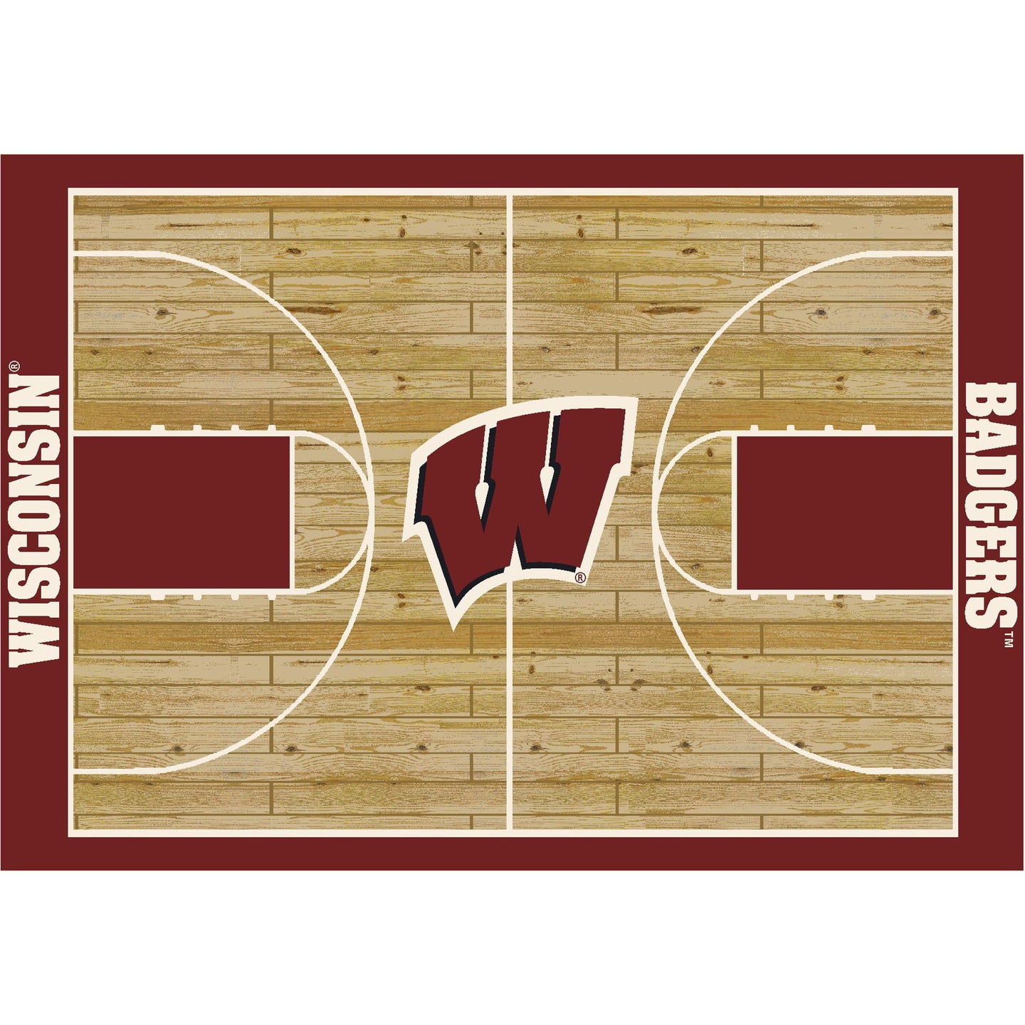 University Of Wisconsin Courtside Rug