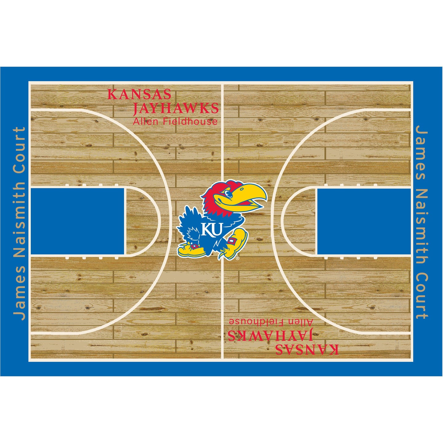 University Of Kansas Courtside Rug