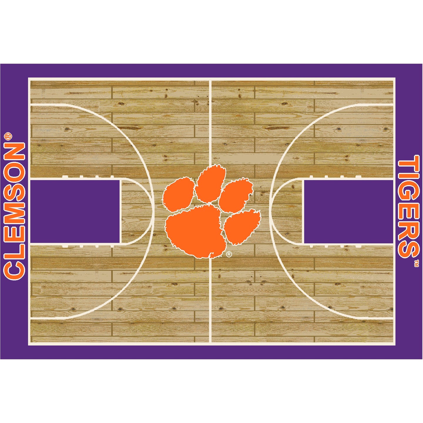 Clemson University Courtside Rug