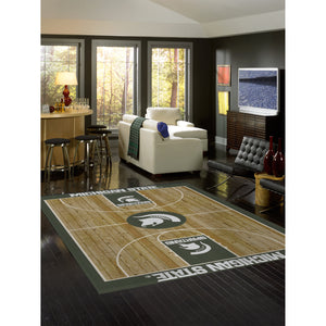 Michigan State Courtside Rug