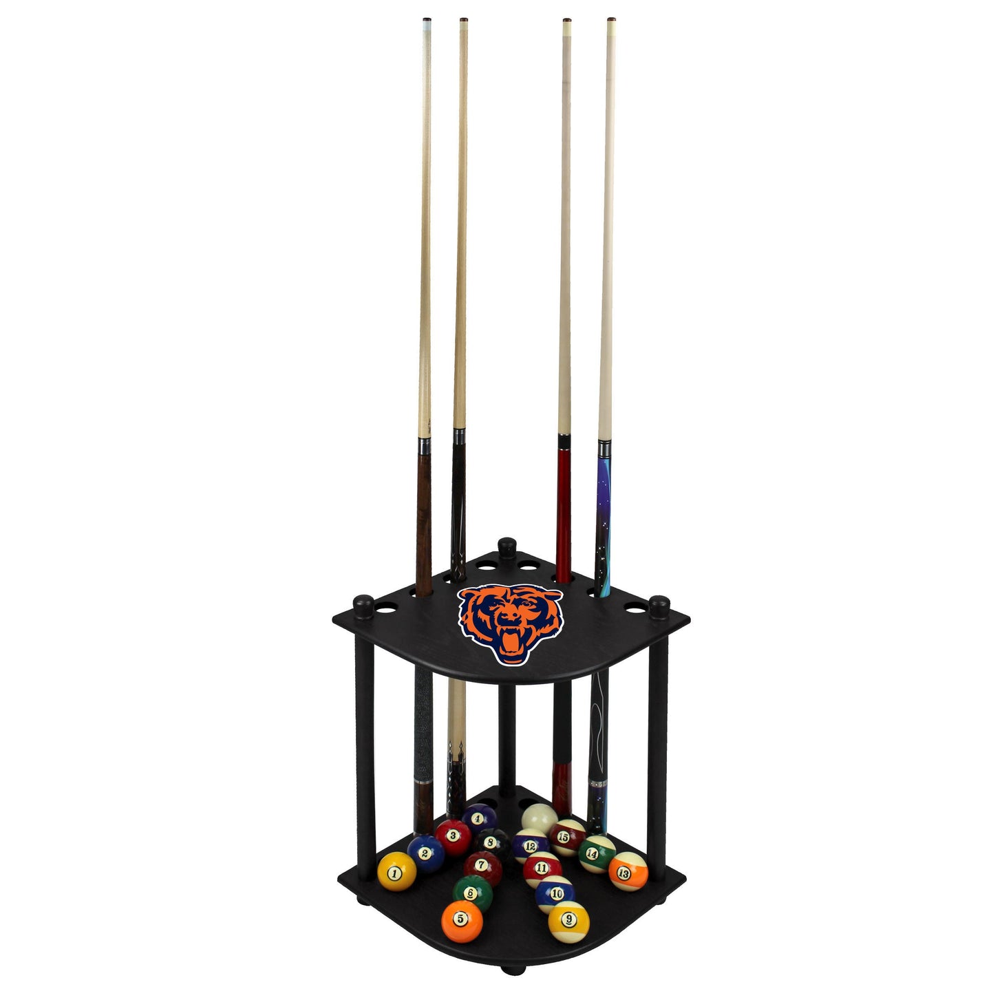 Chicago Bears Corner Cue Rack